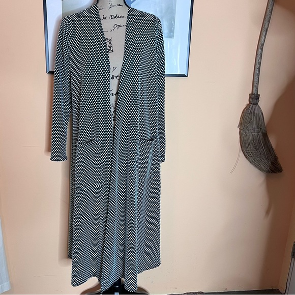 💚Lularoe black/mint duster - Picture 2 of 6